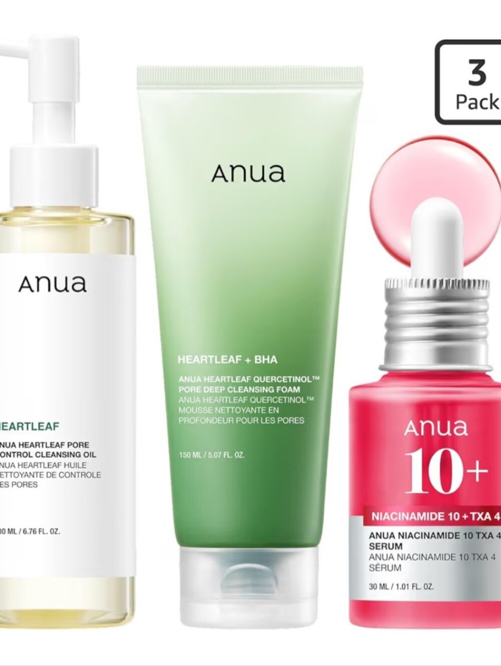 Anua - 3-Step Glass Skin Beginner Set